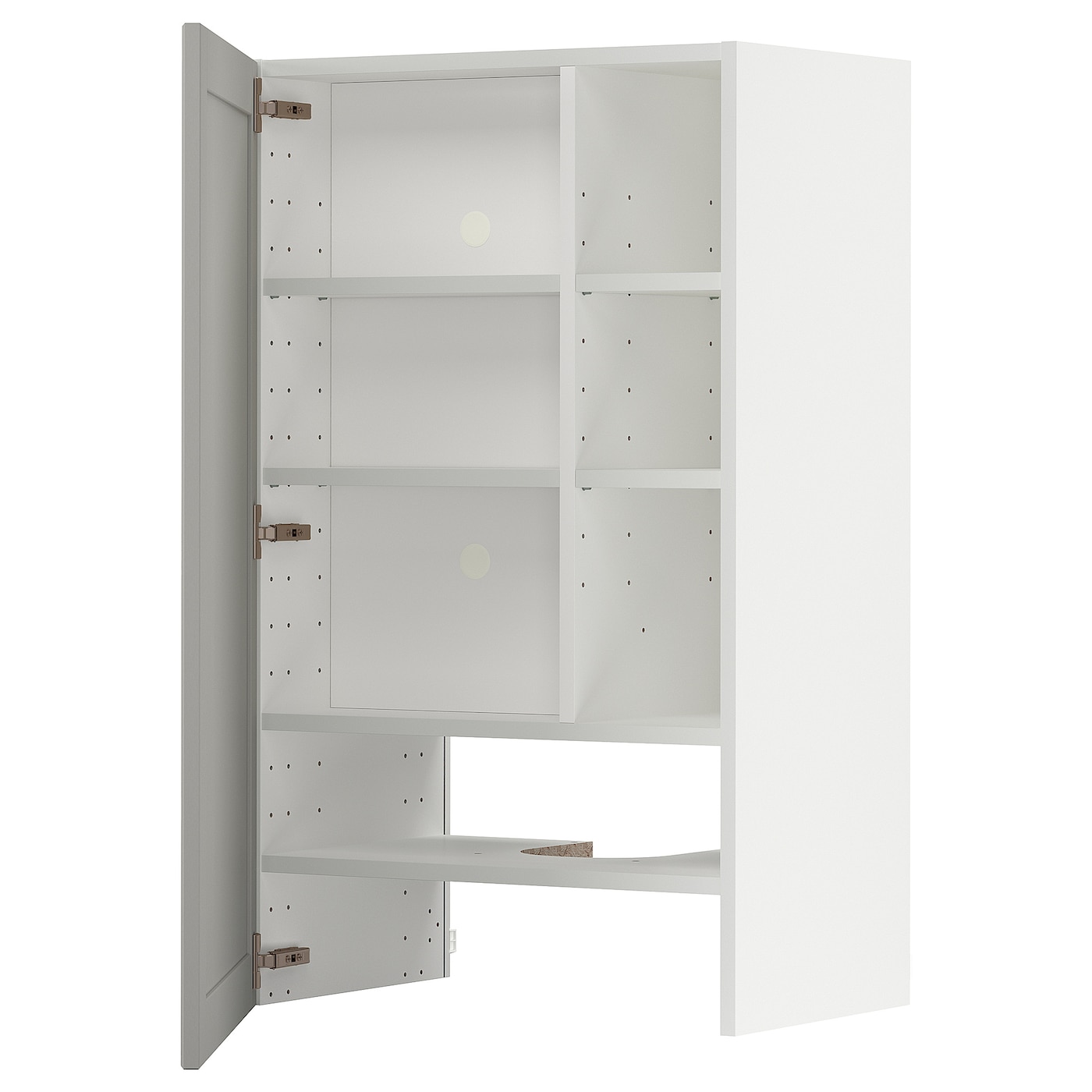 Шкаф под вытяжку -  METOD  IKEA/  МЕТОД ИКЕА, 100х60 см, белый/светло-серый