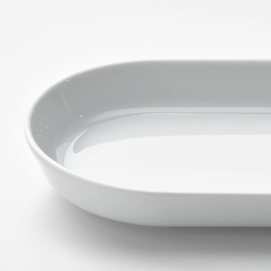 Блюдо IKEA 365+/ 365+ ИКЕА, 20х11 см, белый (изображение №4)