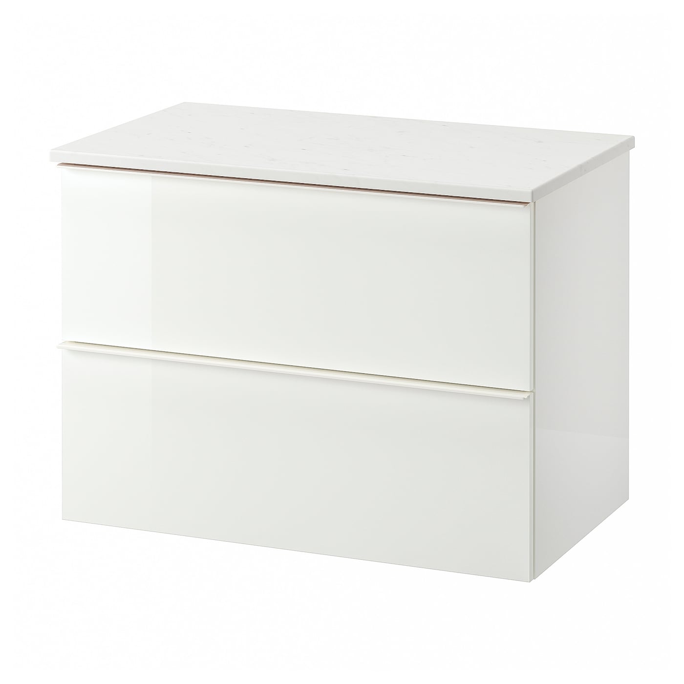 Шкаф для раковины с 2 ящиками - IKEA GODMORGON/TOLKEN/ГОДМОРГОН/ТОЛКЕН ИКЕА, 82x49x60 см, белый