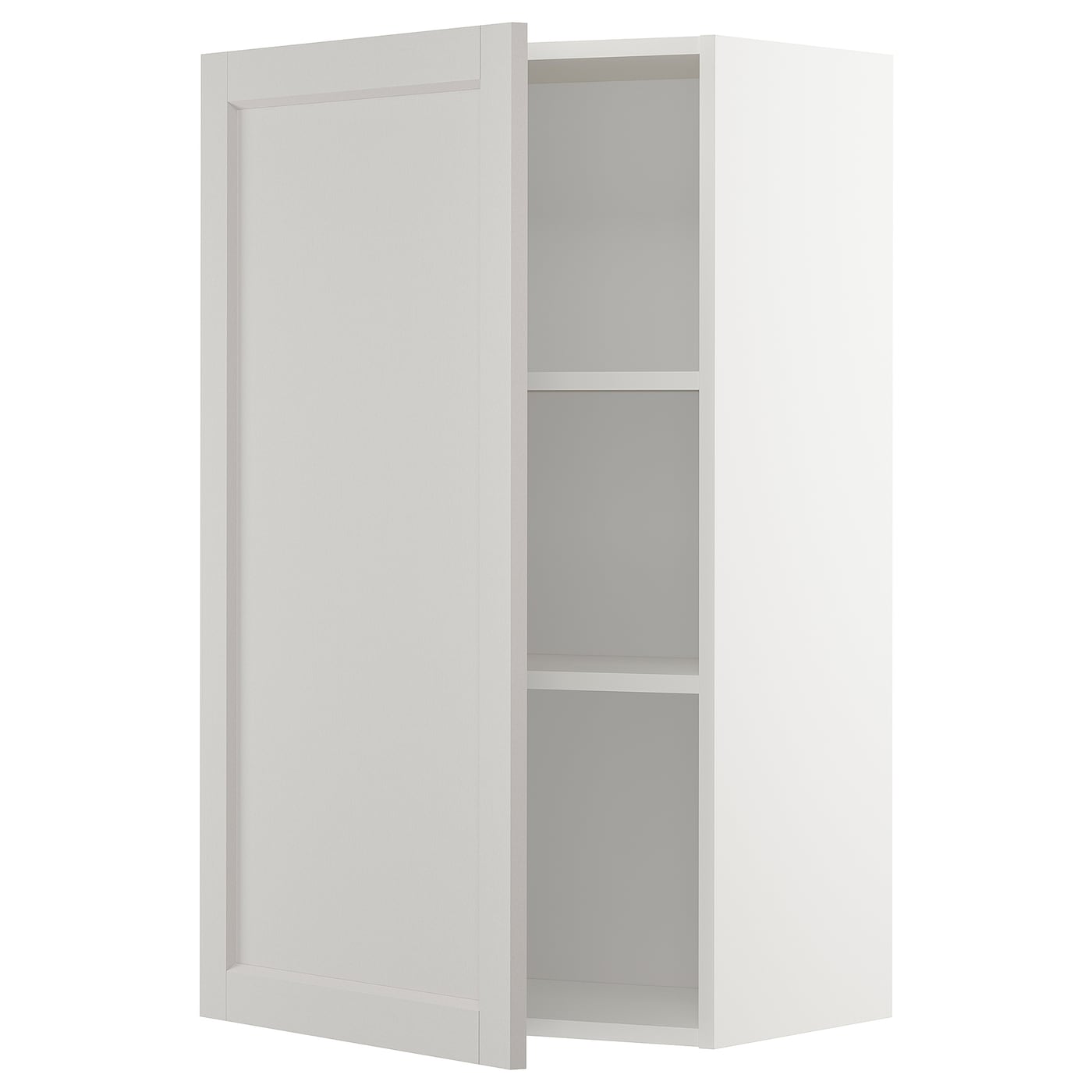 Навесной шкаф с полкой - METOD IKEA/ МЕТОД ИКЕА, 60х100 см, белый/светло-серый