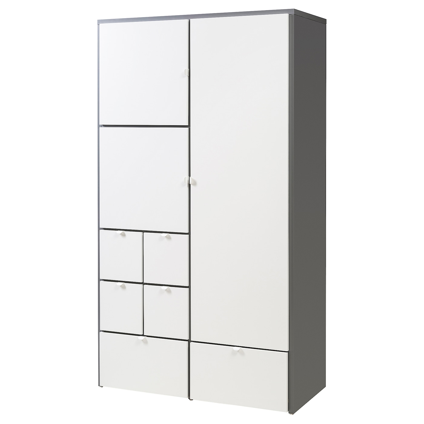 Платяной шкаф  - VIHALS IKEA/ ВИХАЛС ИКЕА, 122x59x216 см, белый
