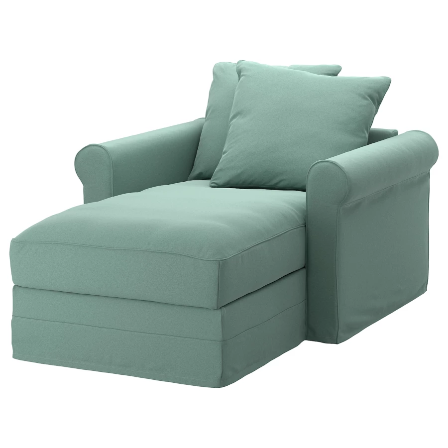 Кресло - кровать - GRÖNLID / GRОNLID IKEA/ ГРЕНЛИД ИКЕА,  117х104 см, зеленый (изображение №1)