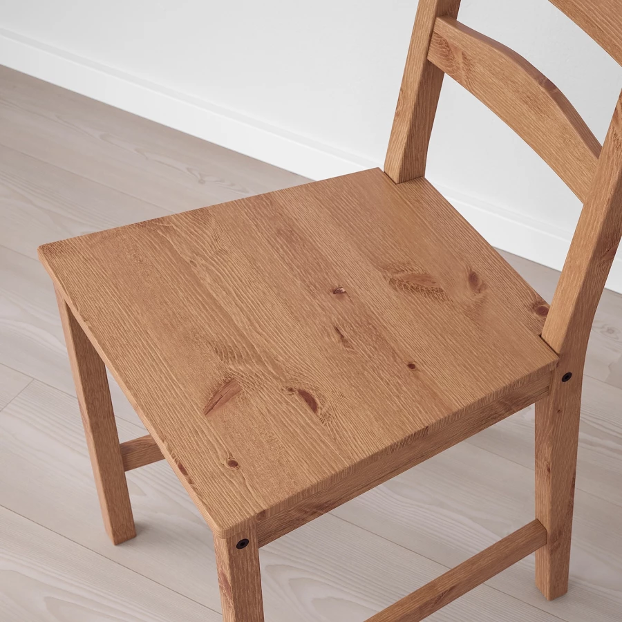 Стул деревянный - IKEA JOKKMOKK, 91х41х47 см, коричневый, ЙОКМОКК ИКЕА (изображение №8)