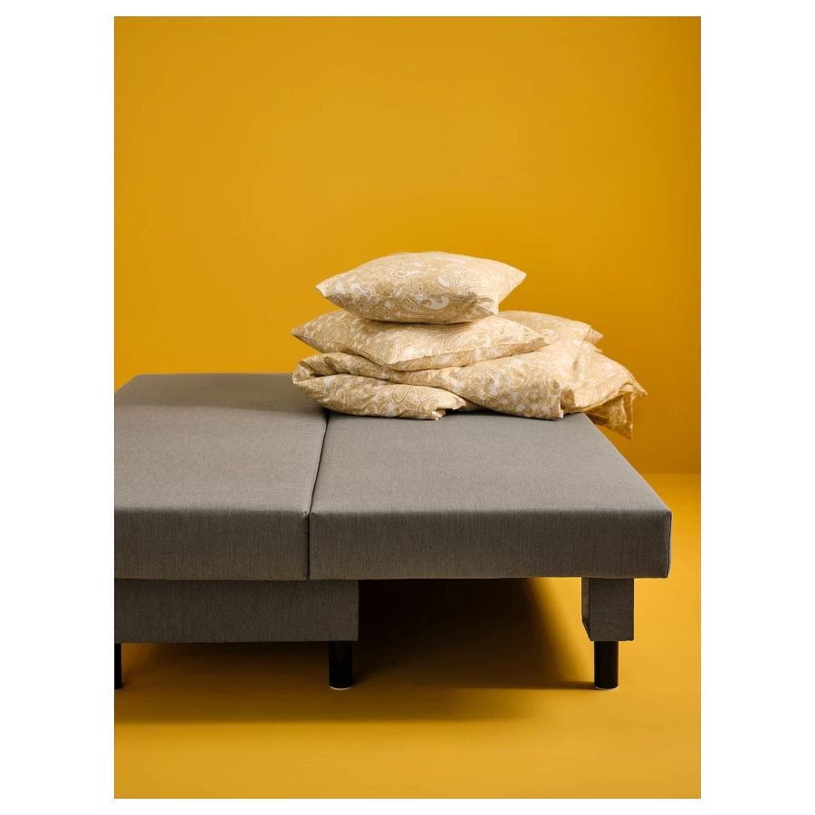 3-местный диван-кровать - IKEA ÄLVDALEN/ALVDALEN/ЭЛВДАЛЕН ИКЕА, 81х82х194 см, серый (изображение №7)