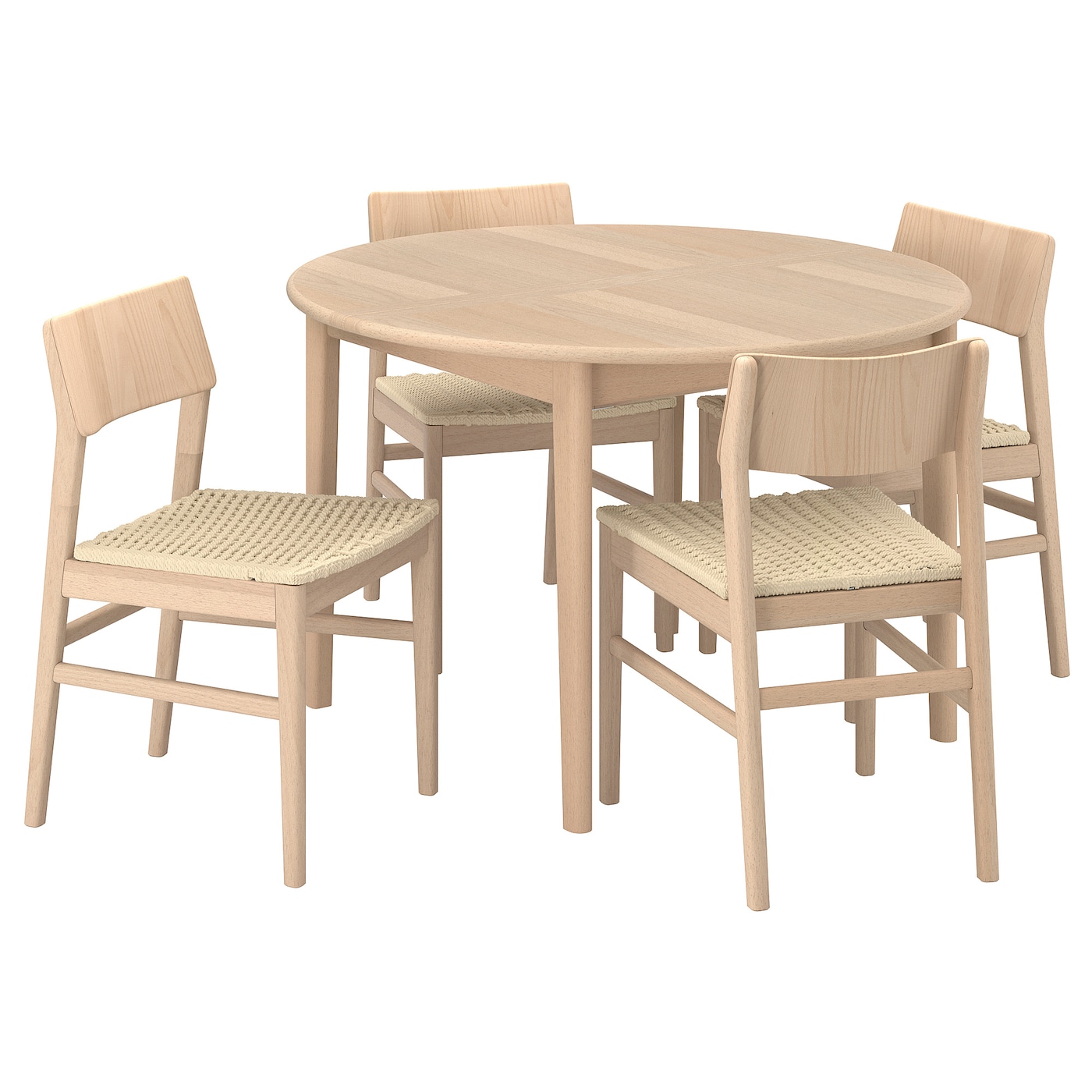 Стол и 4 стула - SKANSNÄS/SKANSNАS IKEA/ СКАНСНАС ИКЕА, 170х75 см,  под беленый дуб