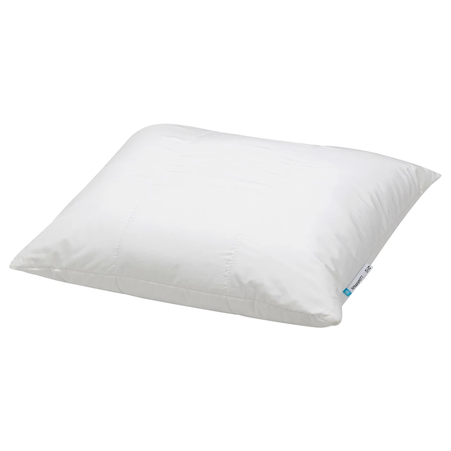 Подушка высокая с охлаждающей тканью - IKEA SENAPSMOTT, 50х60 см, белый, ИКЕА СЕНАПСМОТ (изображение №1)