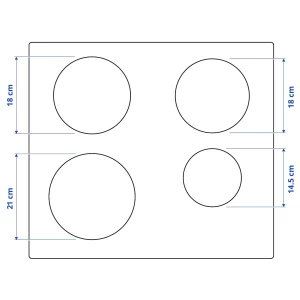 Второе фото. Индукционная варочная панель - MATMÄSSIG / MATMАSSIG IKEA/ МАТМЭССИГ ИКЕА, 59 см, черный