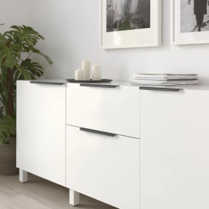 Второе фото. Ручка-скоба - IKEA BILLSBRO, 32 см, антрацит, БИЛЛЬСБРУ ИКЕА