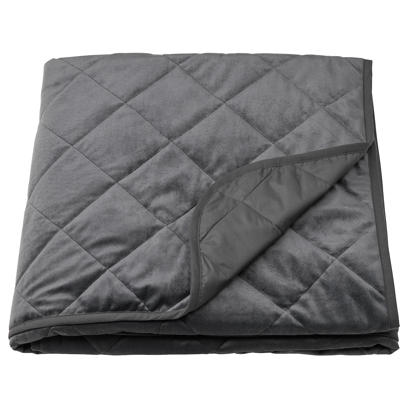 Одеяло - MJUKPLISTER IKEA/ МЬЮКПЛИСТЕР ИКЕА, 260х250 см, темно-серый