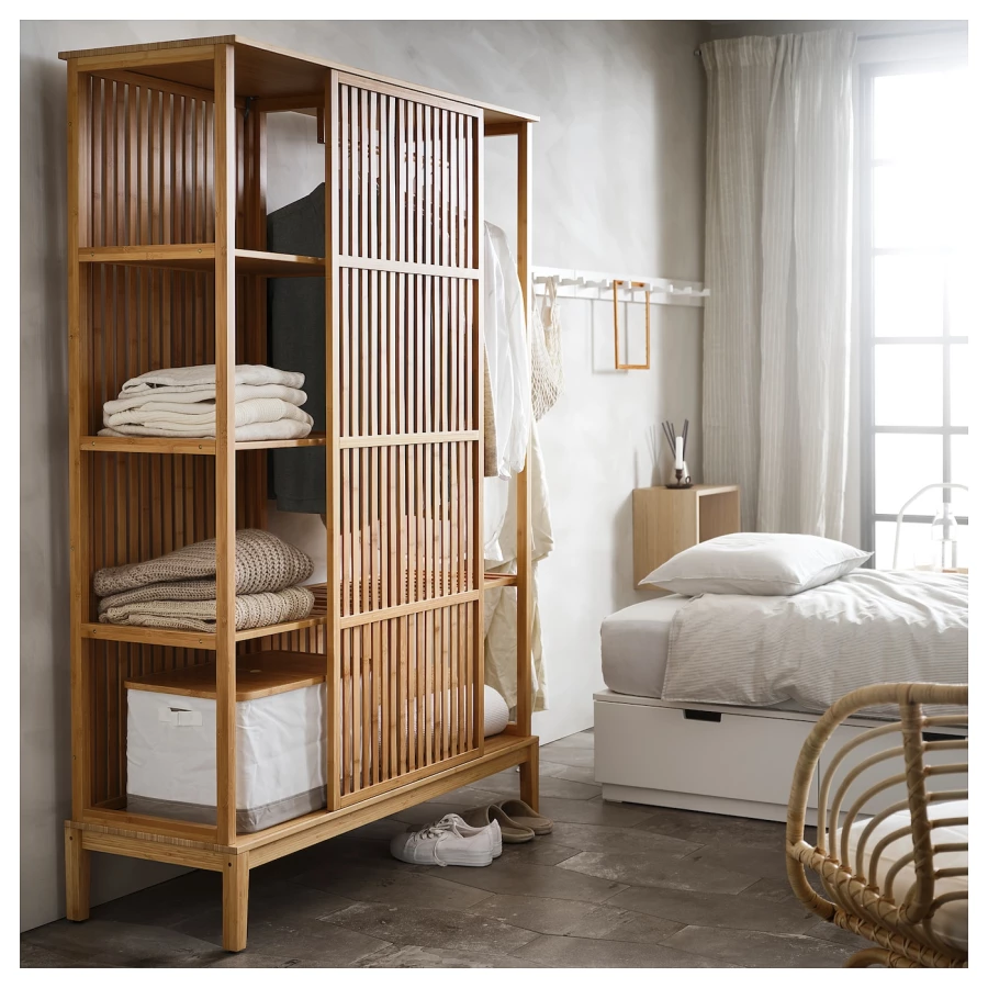 Ящик для одежды - NORDKISA IKEA/НОРДКИСА ИКЕА, 47х120х186 см, свело-коричневый (изображение №2)