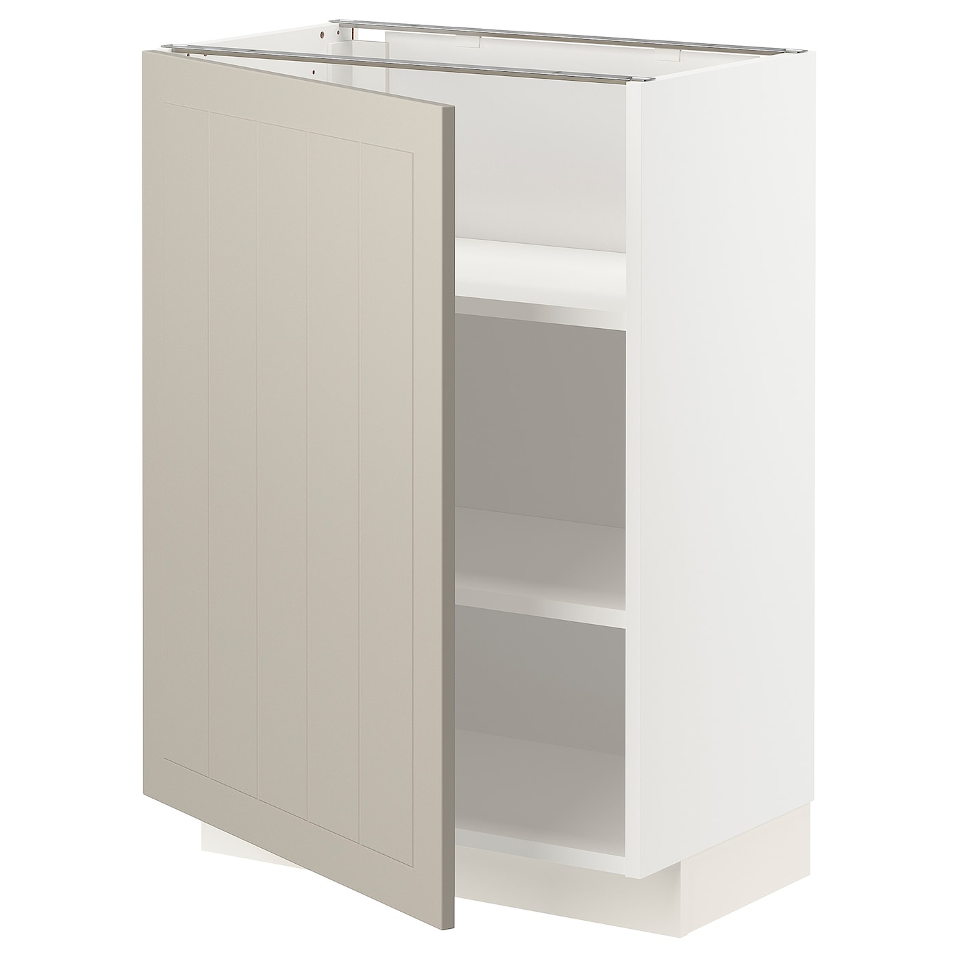 Напольный шкаф - METOD IKEA/ МЕТОД ИКЕА,  88х60 см, белый/бежевый