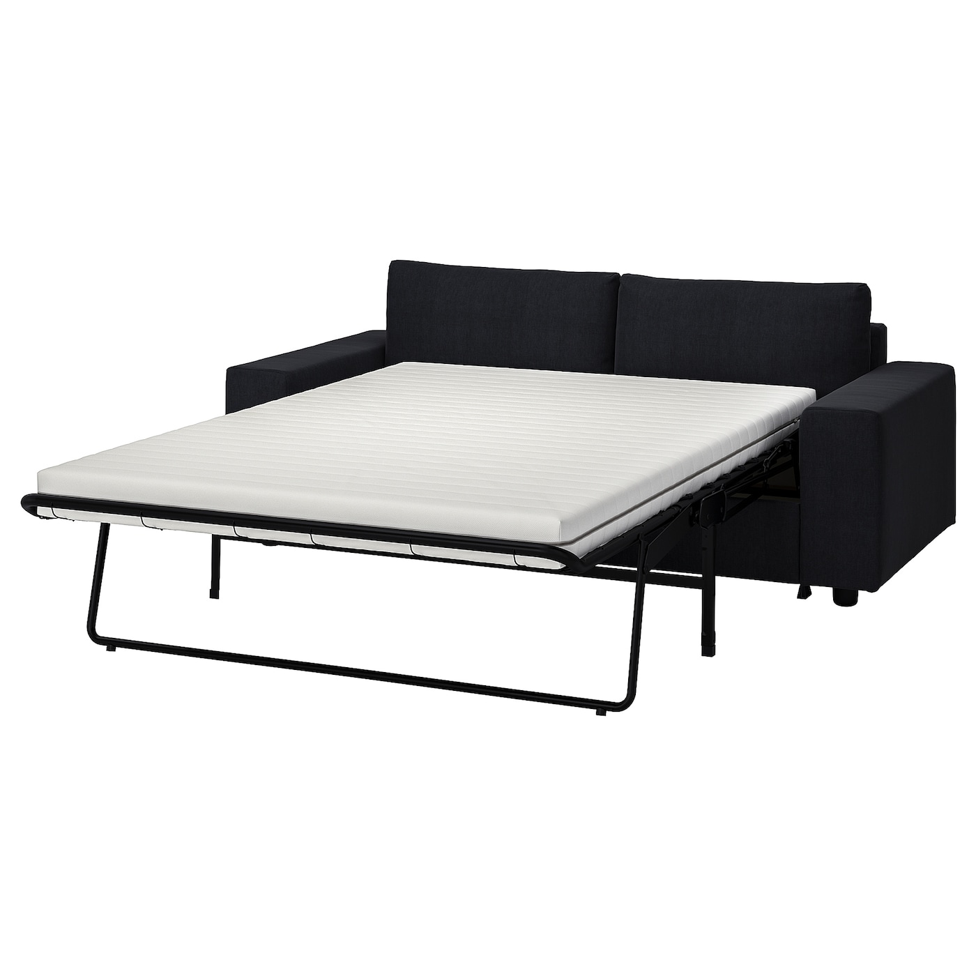 2-местный диван - IKEA VIMLE, 98x204см, черный, ВИМЛЕ ИКЕА
