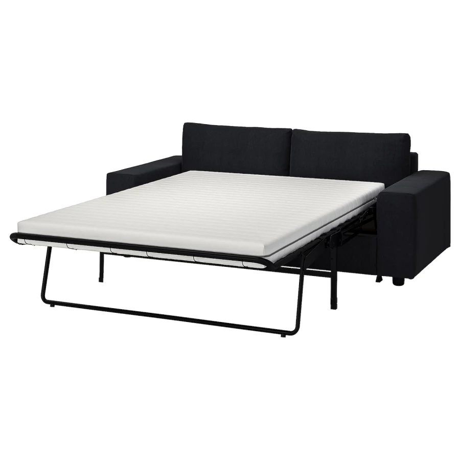 2-местный диван - IKEA VIMLE, 98x204см, черный, ВИМЛЕ ИКЕА (изображение №1)