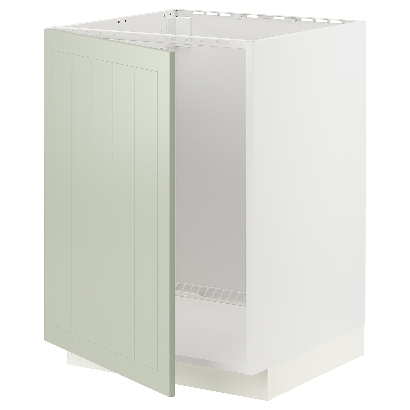 Напольный шкаф - METOD IKEA/ МЕТОД ИКЕА,  88х60 см, белый/светло-зеленый