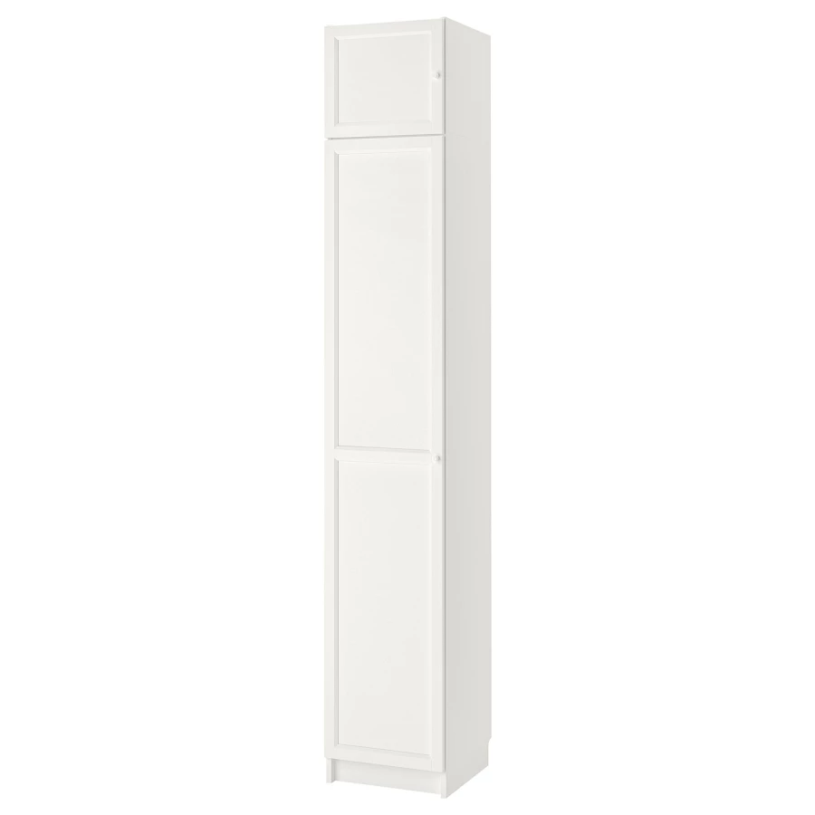 Книжный шкаф - BILLY / OXBERG IKEA/ БИЛЛИ/  ОКСБЕРГ ИКЕА,  237х40 см, белый (изображение №1)