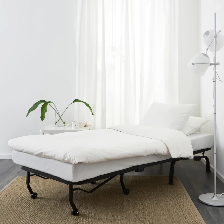 Кресло с откидной спинкой - IKEA LYCKSELE MURBO/ЛИКСЕЛЕ МУРБО ИКЕА, 87х100х80 см, белый (изображение №4)