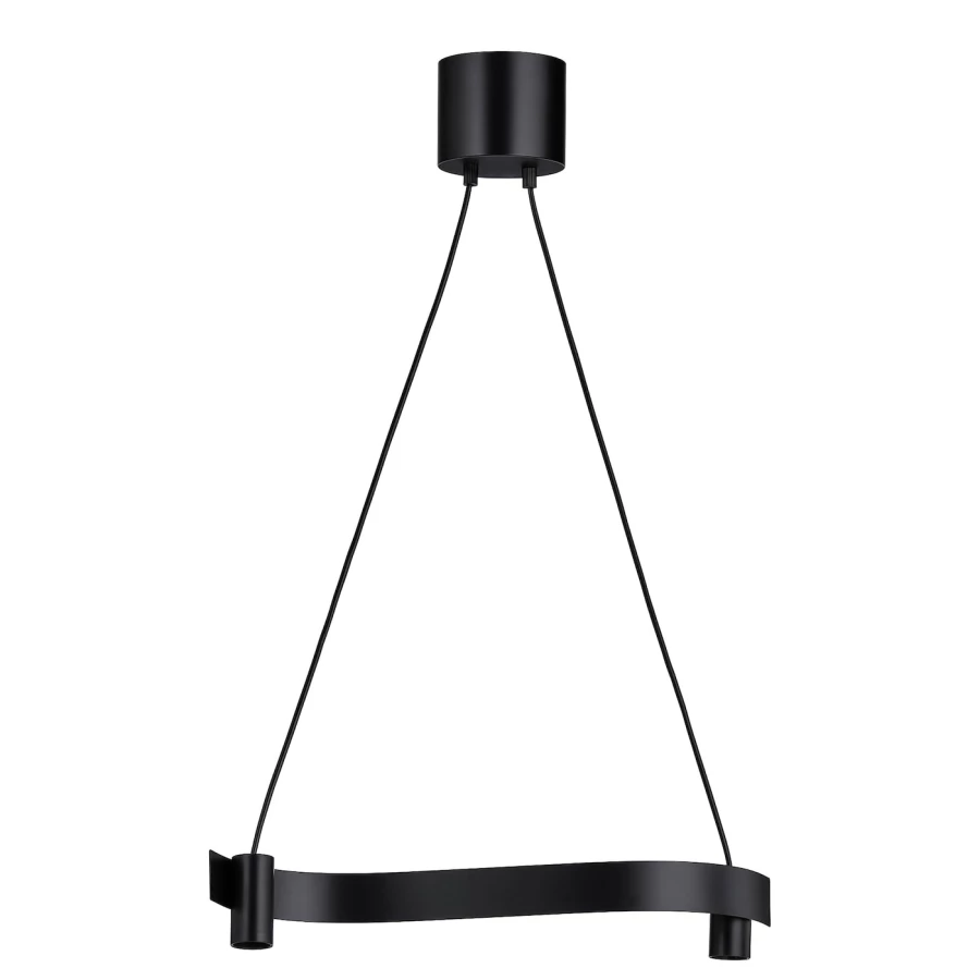 Подвесной светильник с лампочкой - ACKJA  IKEA/АККЙЯ ИКЕА, черный (изображение №1)