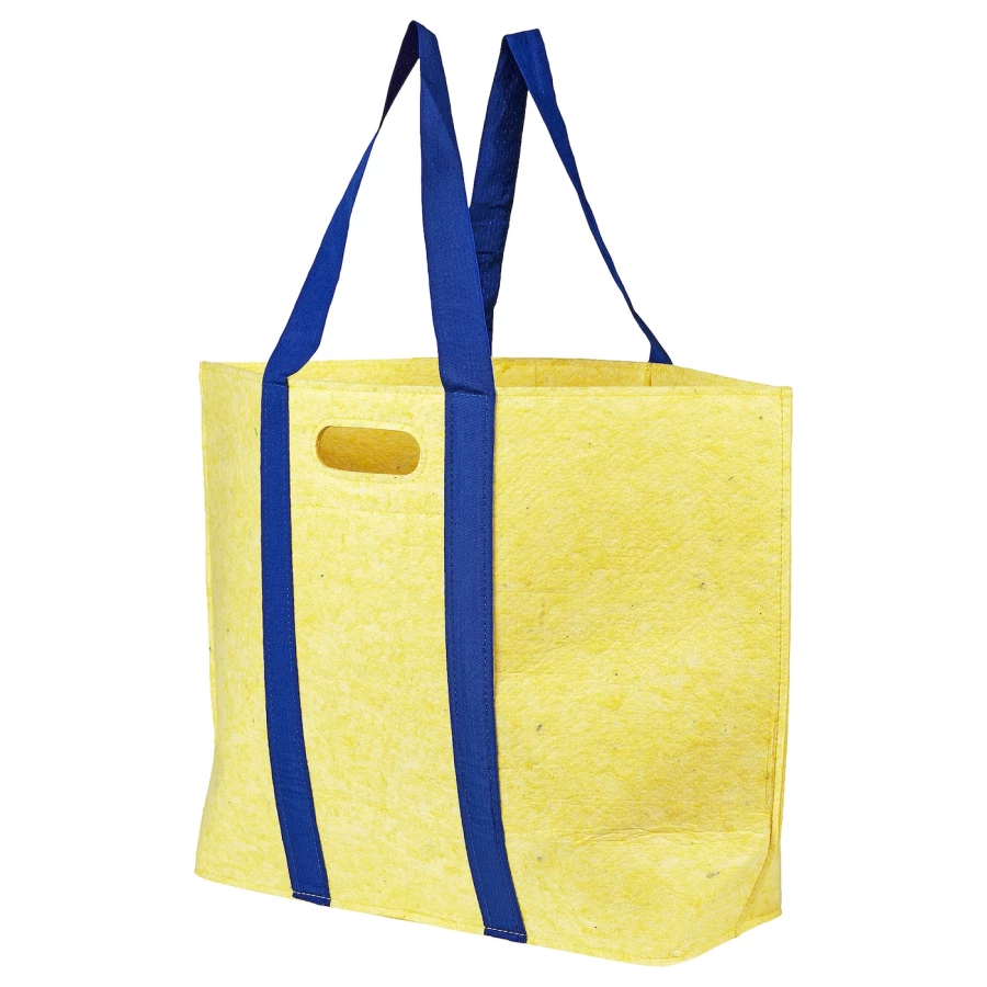 Хозяйственная сумка - IKEA VÄXELBRUK/VAXELBRUK, 44х67 см, желтый, ВОКСЕЛЬБРУК ИКЕА (изображение №1)