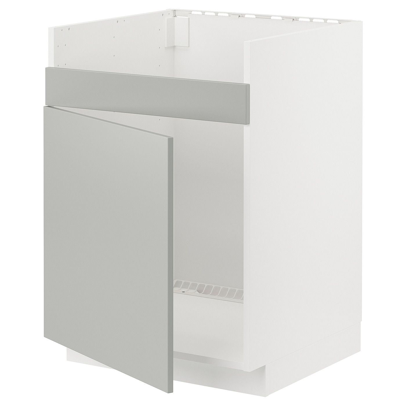 Напольный шкаф - METOD IKEA/ МЕТОД ИКЕА,  88х60  см, белый/светло-серый