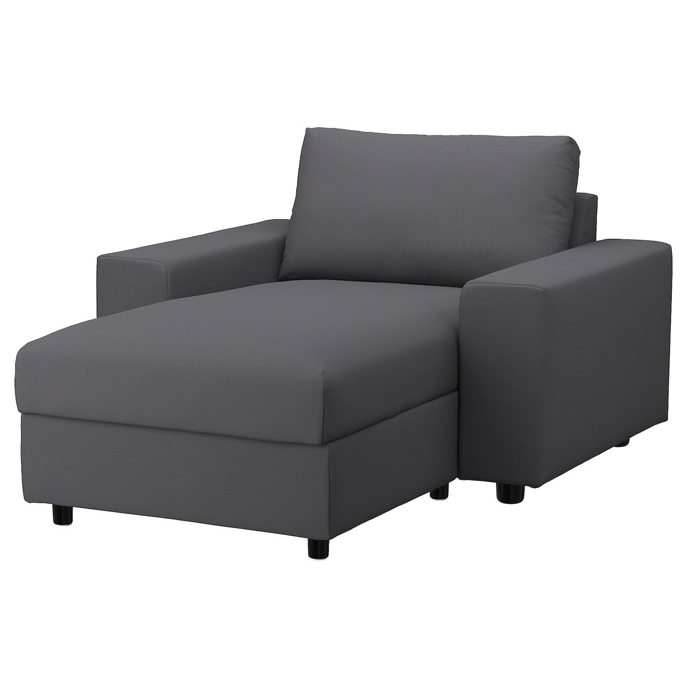 Кресло-кровать - IKEA VIMLE, 125х164х83 см, серый, ВИМЛЕ ИКЕА