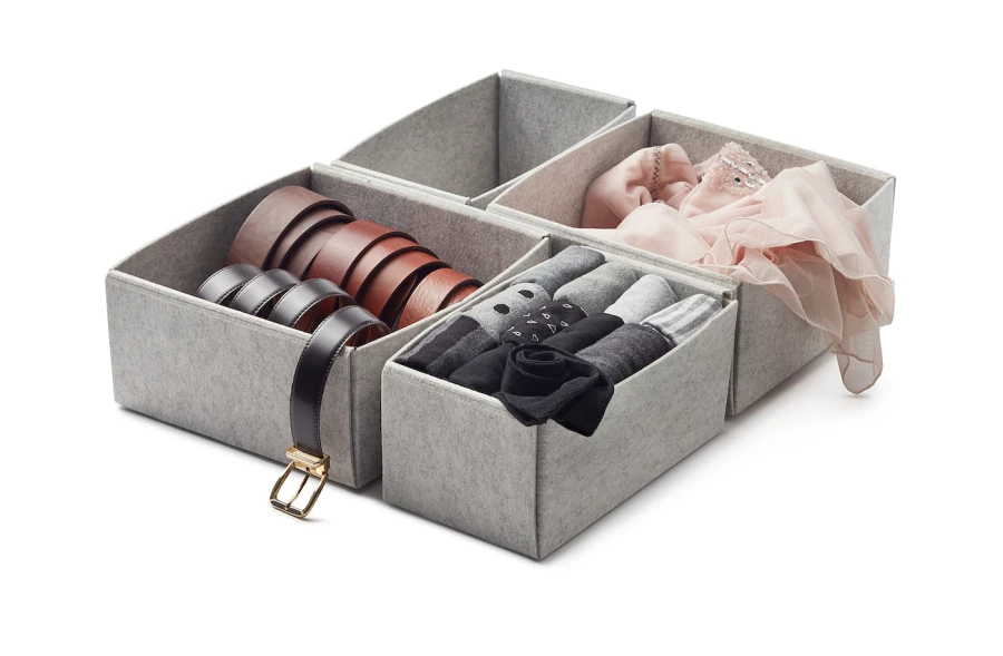 Коробка - IKEA KOMPLEMENТ /КОМПЛИМЕНТ ИКЕА, 100x58 см, серый (изображение №3)