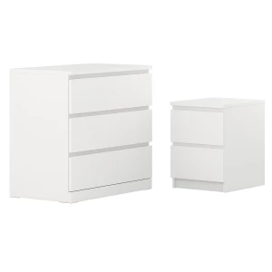 Мебель для спальни, комплект из 2 предметов - IKEA MALM ИКЕА МАЛЬМ, 48х78х80 см, белый