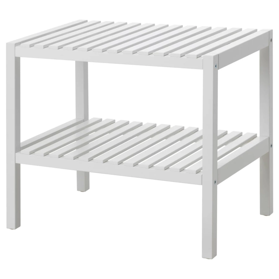 Скамья - IKEA MUSKAN/МУСКАН, 50х58х38 см, белый (изображение №1)