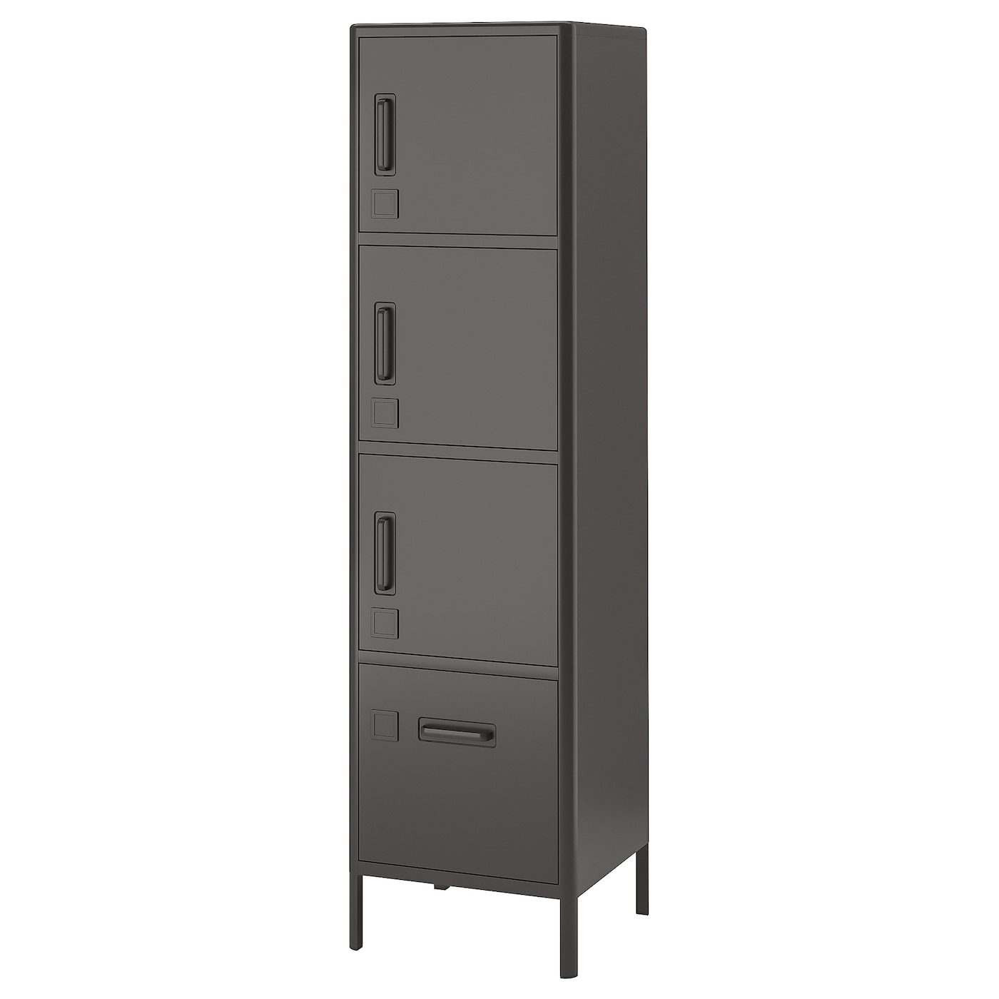 Офисный шкаф - IKEA IDÅSEN, темно-серый, 45х47х172 см, ИДОСЕН ИКЕА