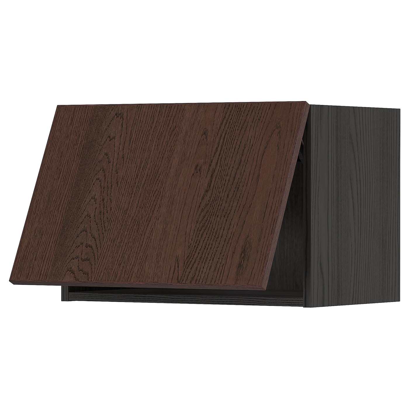Шкаф навесной - METOD  IKEA/  МЕТОД ИКЕА, 40х60 см, черный/коричневый