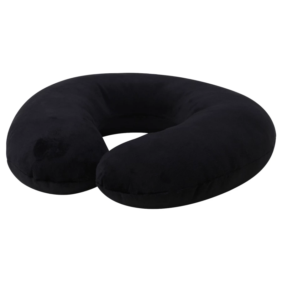 Подушка для шеи - BACKGLIM  IKEA/ БАККГЛИМ ИКАЕ, 34х31 см, черный (изображение №1)