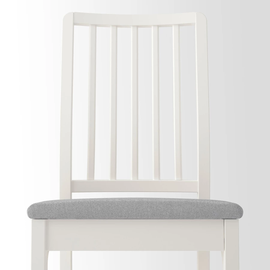 Стол и 4 стула - IKEA EKEDALEN/ЭКЕДАЛЕН ИКЕА, 120/180х80 см, белый/серый (изображение №6)