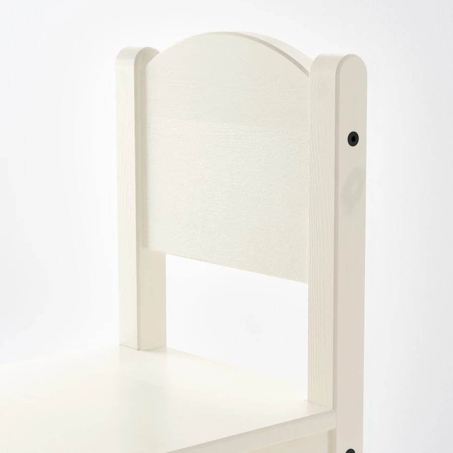 Стул детский - IKEA SUNDVIK/СУНДВИК ИКЕА, 55х28 см, белый (изображение №5)