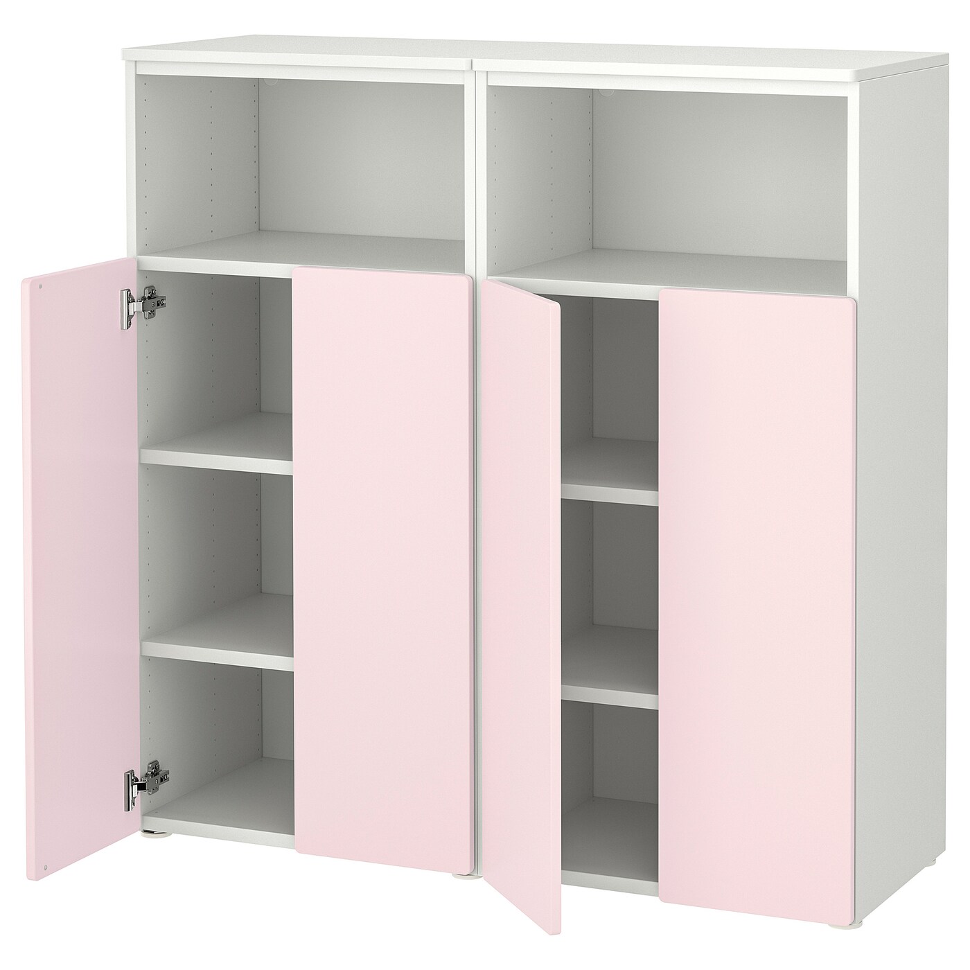 Шкаф - PLATSA/ SMÅSTAD / SMАSTAD  IKEA/ ПЛАТСА/СМОСТАД  ИКЕА, 120х42х123  см, белый/розовый