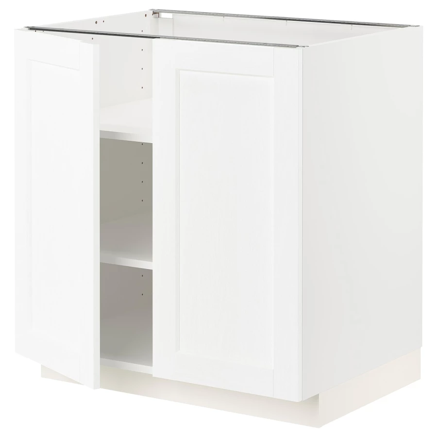 Напольный шкаф - IKEA METOD, 88x80x62см, белый, МЕТОД ИКЕА (изображение №1)