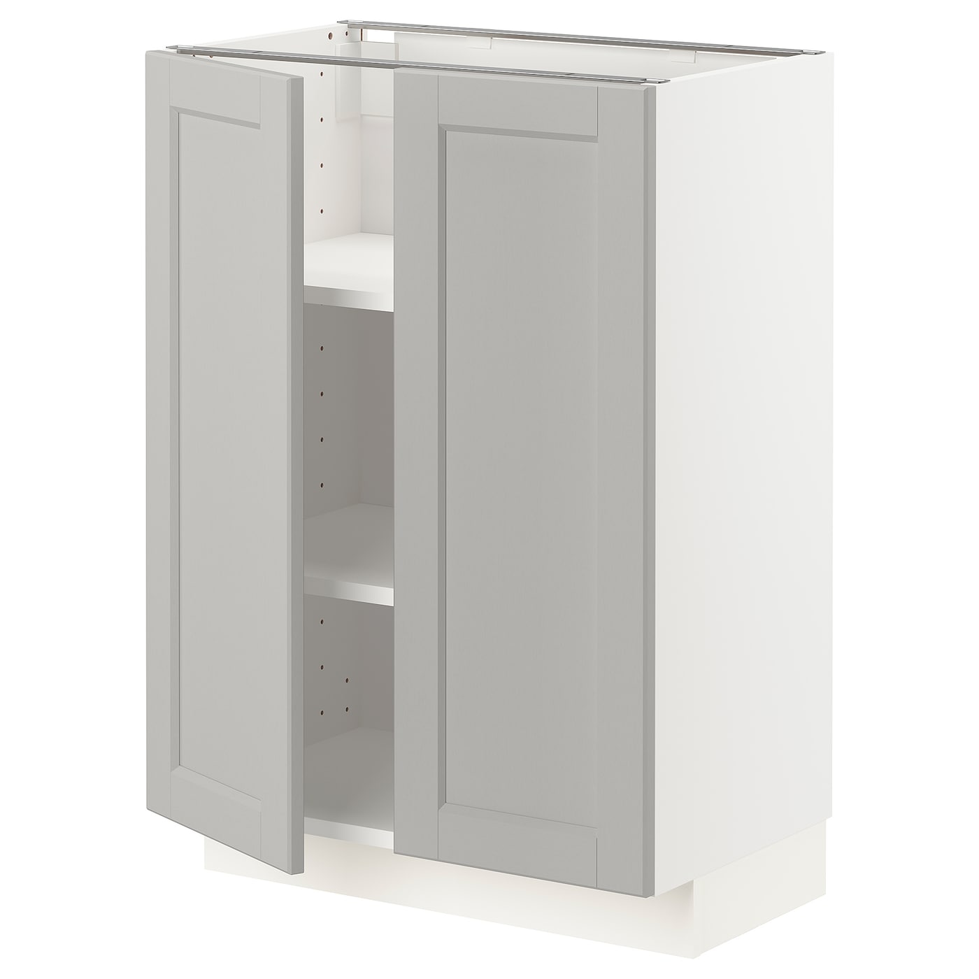 Напольный шкаф - METOD IKEA/ МЕТОД ИКЕА,  60х88 см, белый/серый