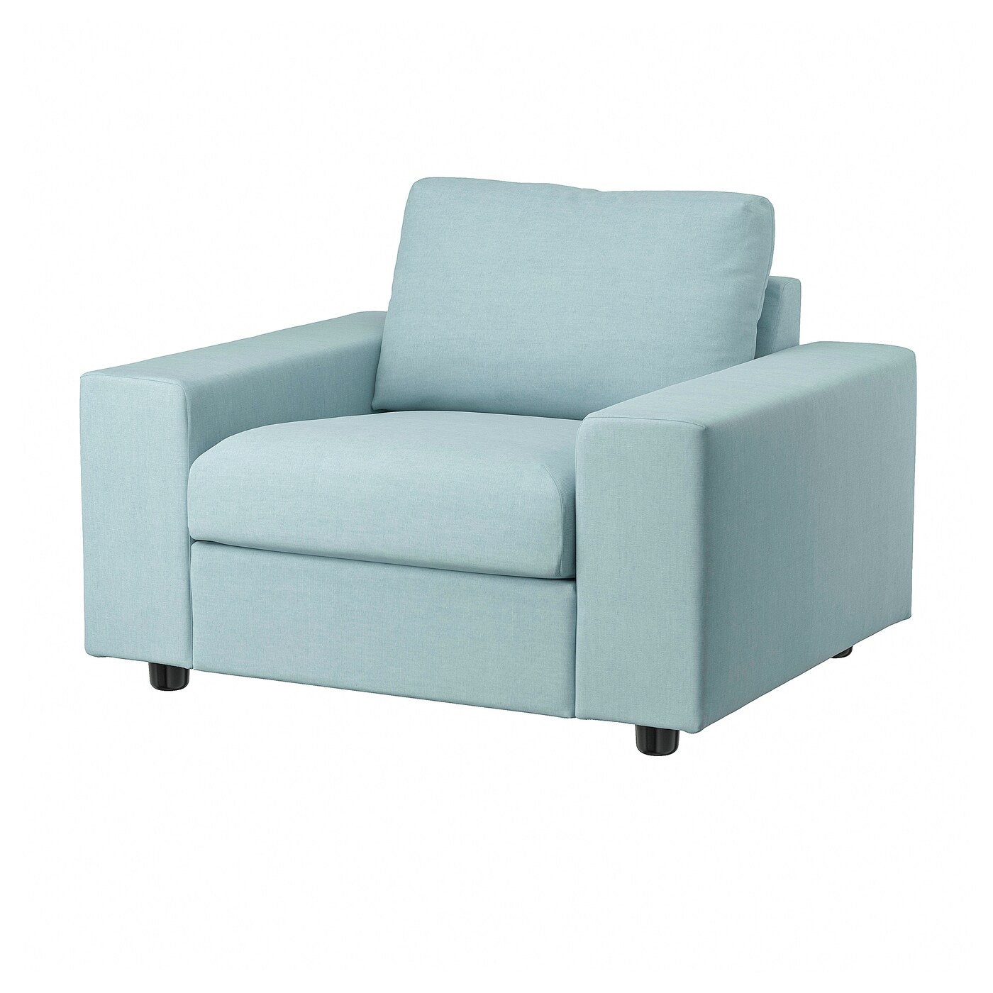 Кресло - IKEA VIMLE, 115х98х83 см, голубой, ВИМЛЕ ИКЕА