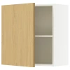 Кухонный навесной шкаф - IKEA KNOXHULT/КНОКСХУЛЬТ ИКЕА, 60x60х31 см, белый/под беленный дуб