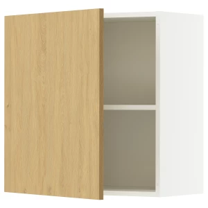 Кухонный навесной шкаф - IKEA KNOXHULT/КНОКСХУЛЬТ ИКЕА, 60x60х31 см, белый/под беленный дуб
