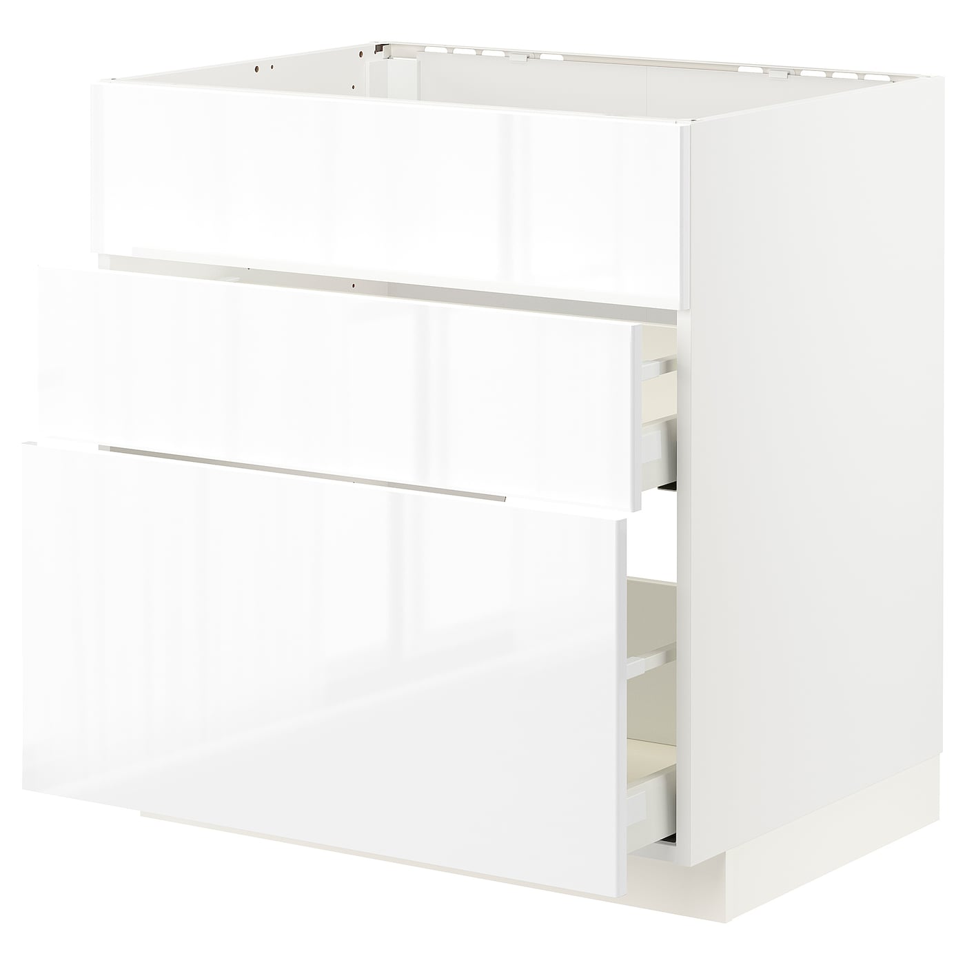Напольный шкаф - METOD / MAXIMERA IKEA/ МЕТОД/ МАКСИМЕРА ИКЕА,  80х80 см, белый