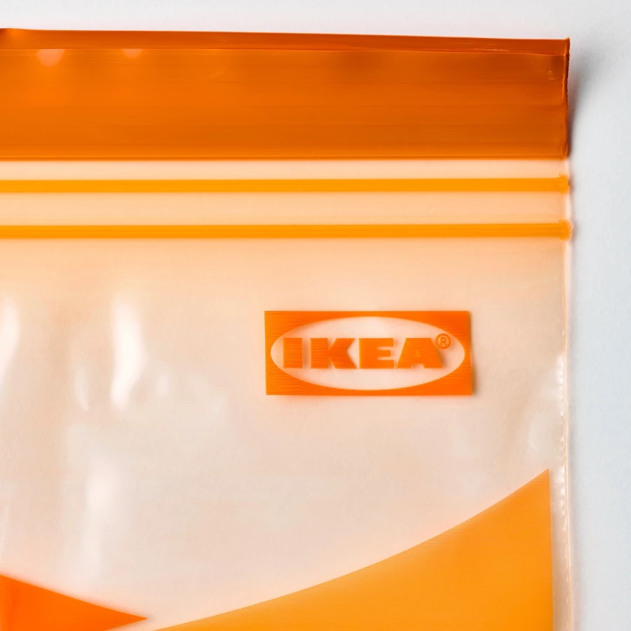 Пакет для продуктов, 25 шт. - IKEA ISTAD, 2.5 л, оранжевый/желтый, ИСТАД ИКЕА (изображение №4)