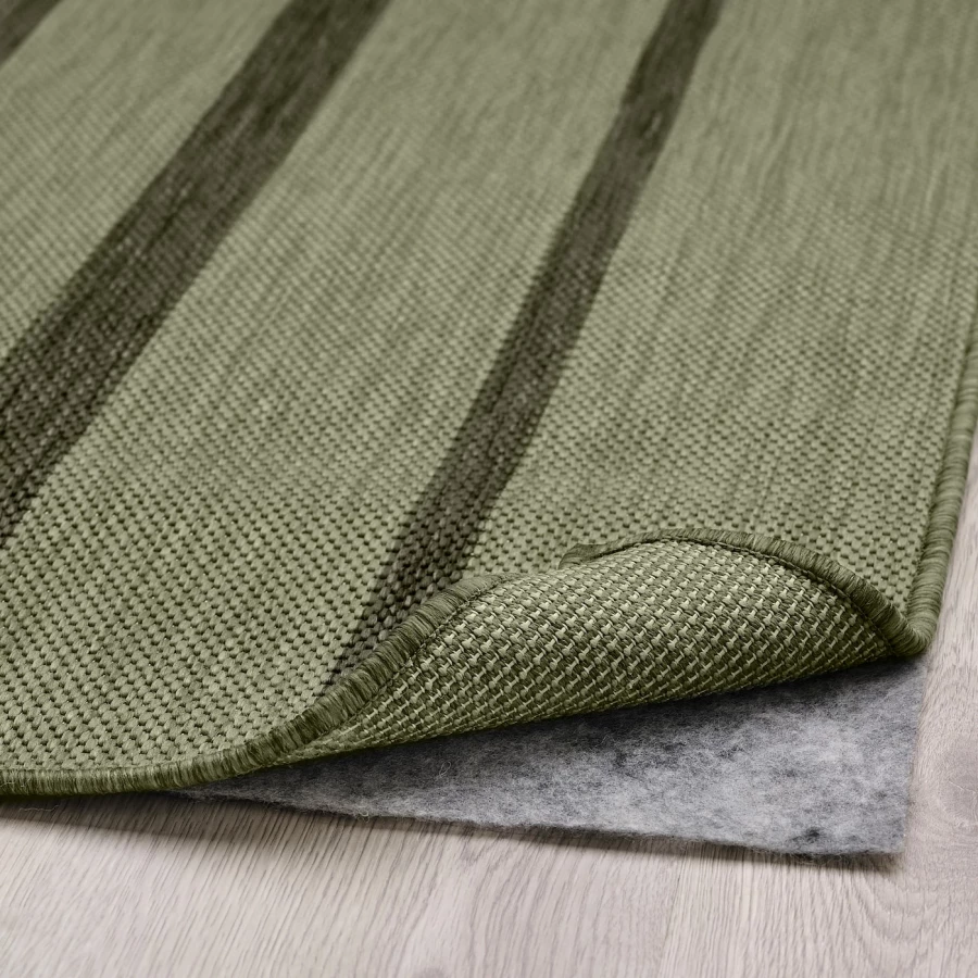 Текстильный ковер для дома и улицы - IKEA KANTSTOLPE/КАНТСТОЛП ИКЕА, 250х80 см, зеленый (изображение №3)