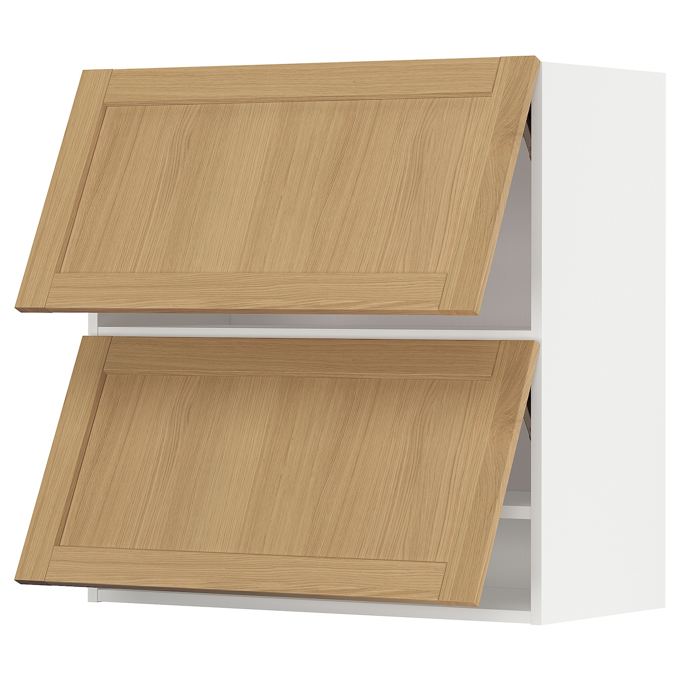 Навесной шкаф - METOD IKEA/ МЕТОД ИКЕА, 80х80 см, белый/под беленый дуб