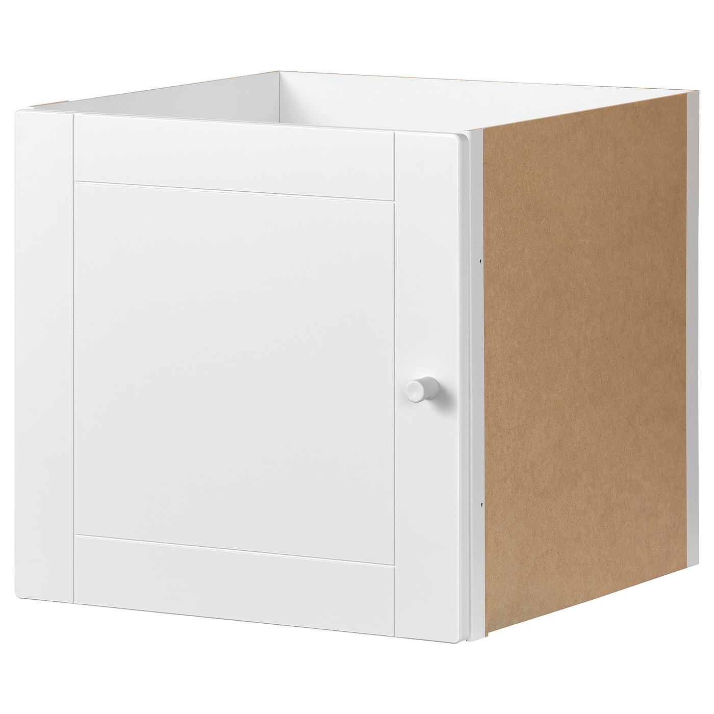 Вставка с дверцей - KALLAX IKEA/КАЛЛАКС ИКЕА, 33х33 см, белый/бежевый