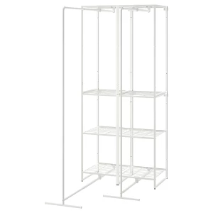 Полка с сушилкой - IKEA JOSTEIN/ЙОСТЕЙН ИКЕА, 180х82 см, белый