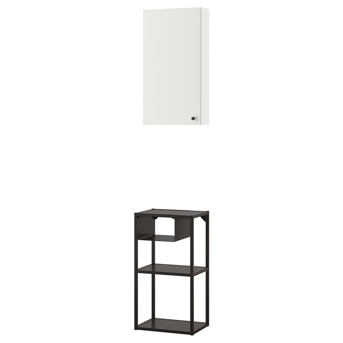 Комбинация для хранения - IKEA ENHET/ЭНХЕТ ИКЕА, 40х30х150 см, белый/антрацит