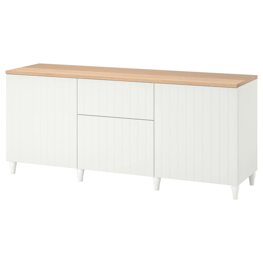 Комбинация для хранения - IKEA BESTÅ/BESTA/ БЕСТА/БЕСТО ИКЕА, 180x42x76 см, белый (изображение №1)