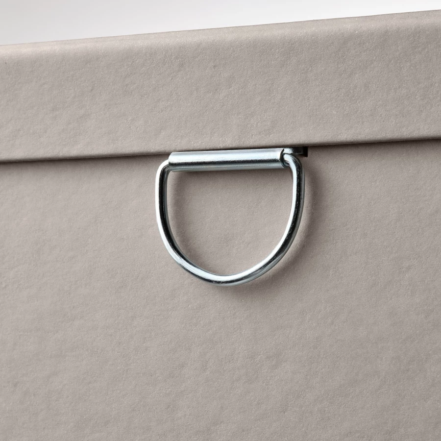 Коробка с крышкой - NIMM IKEA/ НИММ ИКЕА, 25x35x15 см, серый (изображение №5)