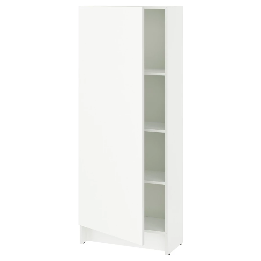 Высокий напольный шкаф - IKEA KNOXHULT/ИКЕА КНОКСХУЛЬТ, 153 см х 60 см х 31 см , белый (изображение №1)