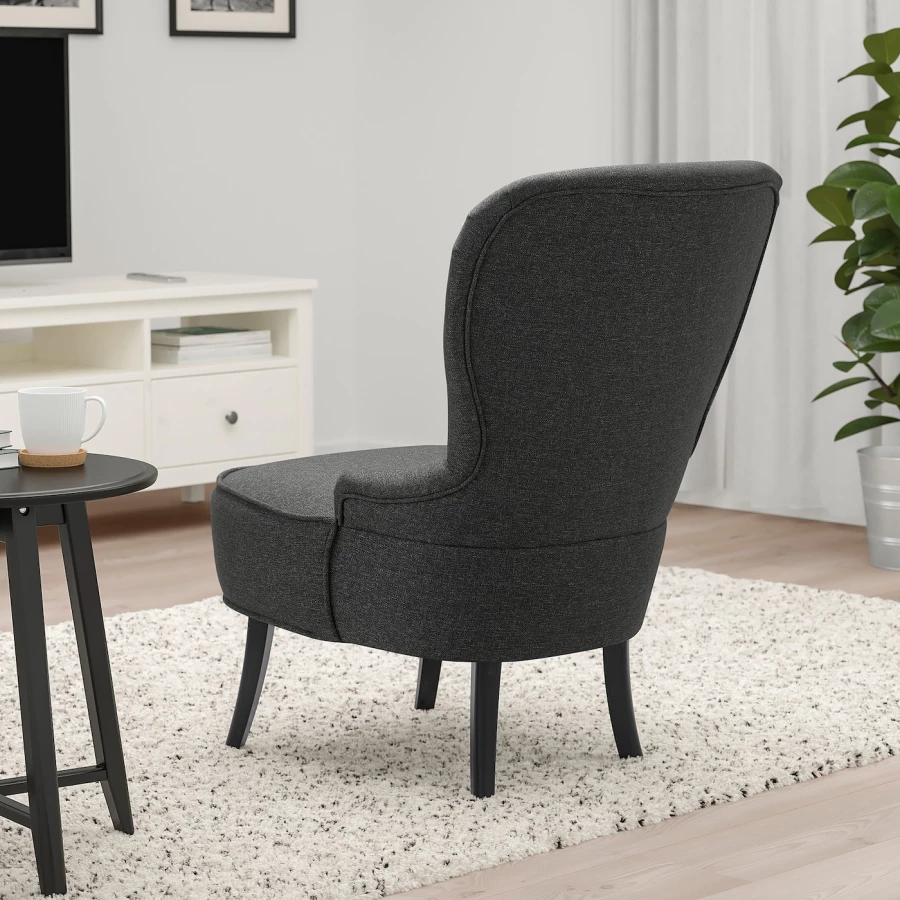 Кресло - REMSTA IKEA/РЕМСТА ИКЕА, 60х72х88 см, чёрный (изображение №2)