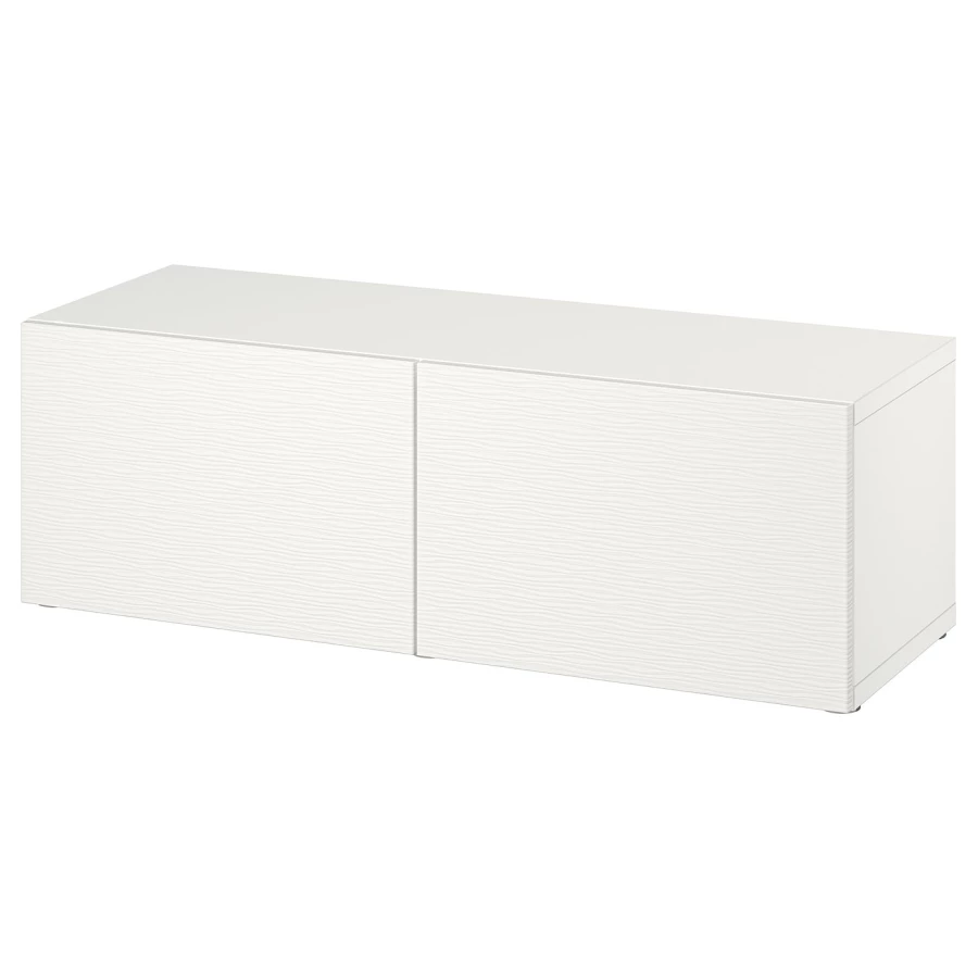 Комбинация для хранения - BESTÅ/ BESTА IKEA/ БЕСТА/БЕСТО ИКЕА, 120х38 см, белый (изображение №1)